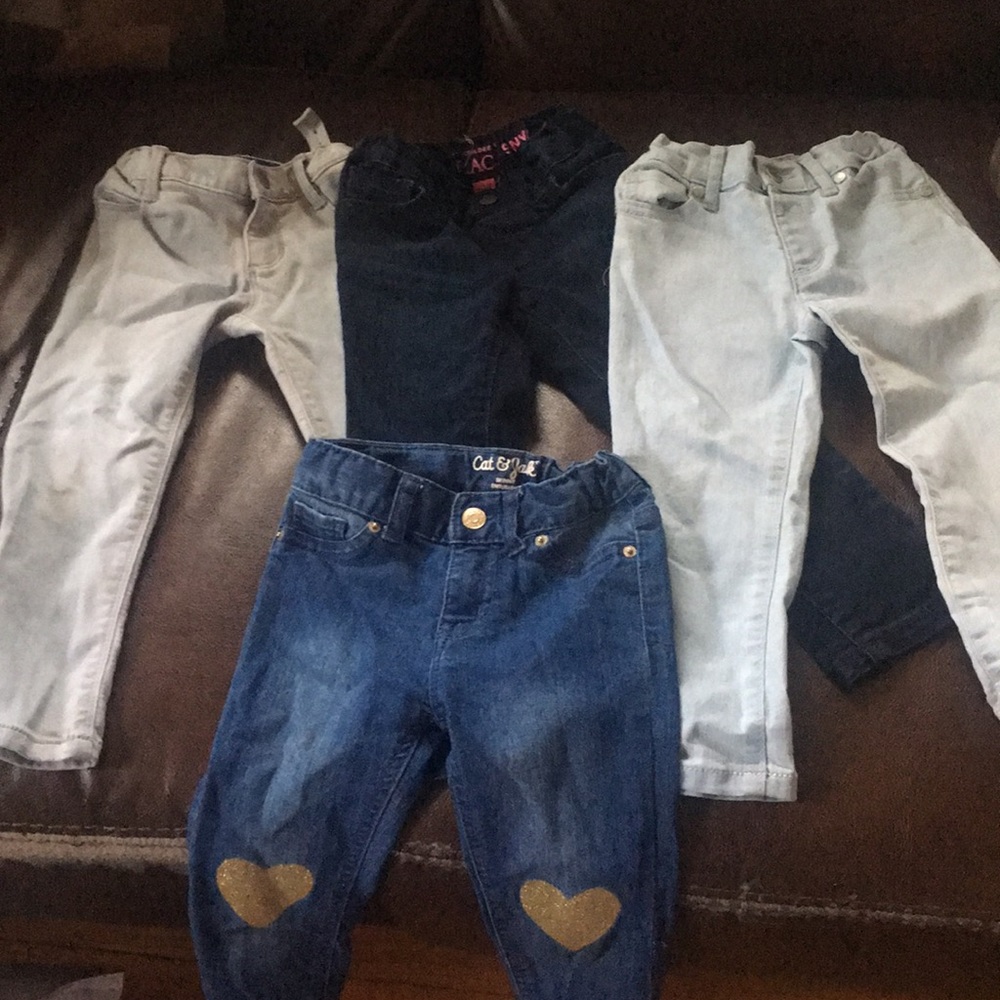 Jeans for girls 4 pairs